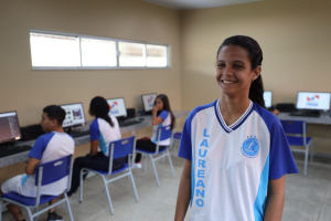 Foto: Maria Clara, estudante (Foto: Pedro Guerreiro / Ag. Pará)