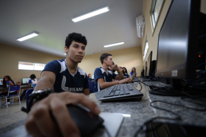 Foto: João Vitor Brito, estudante (Foto: Pedro Guerreiro / Ag. Pará)