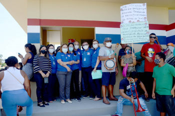 Foto: Estado entrega mais uma escola e amplia número de vagas no ensino médio em Mocajuba | Fotógrafo: Rai Pontes
