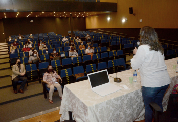 Foto: Políticas públicas são debatidas no Fórum Estadual dos Dirigentes Municipais de Educação | Fotógrafo: Rai Pontes