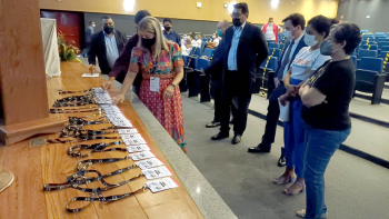Foto: Políticas públicas são debatidas no Fórum Estadual dos Dirigentes Municipais de Educação | Fotógrafo: Rai Pontes