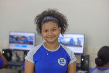 Foto: Estudante Ana Clara - Foto: Alex Ribeiro / Ag. Pará
