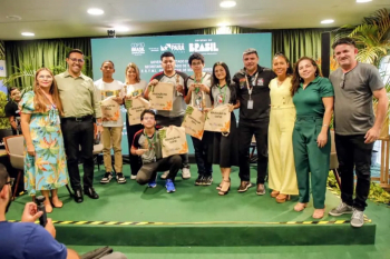 Notícia: Estudantes da rede pública estadual apresentam na COP30 projetos de iniciação científica