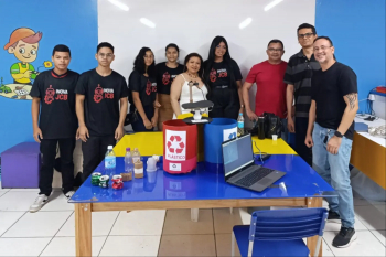 Notícia: Estudantes de Ananindeua criam lixeira com uso de IA para separação de resíduos