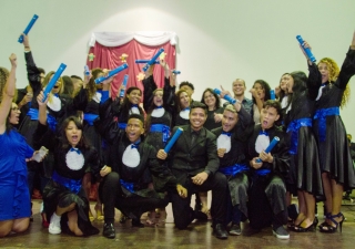 Foto: O Projeto Mundiar realizou no último sábado (9), a formatura das turmas de 2017 do ensino fundamental e ensino médio da Unidade Seduc na Escola (USE 6). O evento ocorreu no auditório Waldir Bouhid, localizado na Universidade Federal Rural da Amazônia (UFRA), em Belém. | Fotógrafo: Suellen