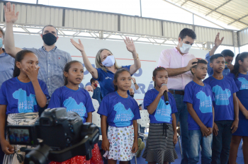 Foto: Escola Profª Isaura Baía, em Mocajuba, é a 72ª reconstruída pelo Governo do Pará | Fotógrafo: Rai Pontes
