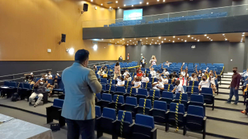 Foto: Políticas públicas são debatidas no Fórum Estadual dos Dirigentes Municipais de Educação | Fotógrafo: Rai Pontes