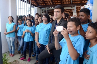 Foto: A afirmação ocorreu durante a reinauguração da Escola Estadual Ruth dos Santos Almeida, no conjunto Maguari, em Belém. Com investimento de mais de R$ 2.600 milhões financiados pelo Banco Interamericano de Desenvolvimento (Bid), a unidade de ensino foi beneficiada com obras de reforma e ampliação. Além das 13 salas de aula equipadas e refrigeradas, a reforma contemplou uma secretaria, arquivo, coordenação pedagógica, diretoria, sala dos professores e sala de leitura, além de outros espaços de convivência. | Fotógrafo: Rai Pontes