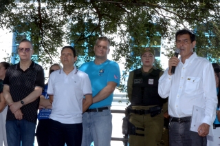 Foto: Estou muito feliz com o resultado desse evento em Belém, que era tão esperado por todos nós, organizadores. Depois de hoje, o estado do Pará passa a ser um exemplo de embaixador da paz”, disse o presidente da Comissão Nacional da Tocha, Roberto Guimarães. | Fotógrafo: Eliseu Dias