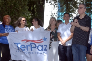 Foto: A paz é fruto da justiça. O Estado há muito tempo havia deixado a população na mão, sem espaços para arte, lazer, esporte e cultura para que as comunidades tivessem mais oportunidades. Se queremos ter um país em paz, é preciso que esse país seja justo”, destacou o secretário de estado de articulação da cidadania, Ricardo Balestreri. | Fotógrafo: Eliseu Dias