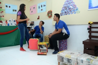 Foto: Exposição dos Trabalhos de Projeto de Robótica,Lixo Reciclável e Horta Escolar | Fotógrafo: Eliseu Dias
