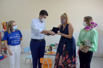 Foto: Governo entrega Escola Estadual Visconde de Souza Franco reconstruída | Fotógrafo: Eliseu Dias / Rai Pontes