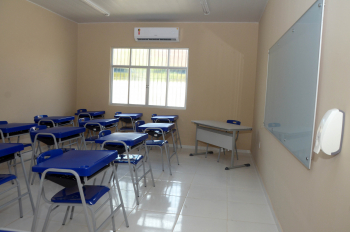 Foto: A Escola Estadual Paracuri II, no Distrito de Icoaraci, é a 68ª escola entregue pelo Estado | Fotógrafo: Eliseu Dias