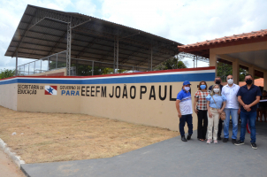 Foto: Mais de 700 alunos são beneficiados com entrega de nova Escola Estadual em Quatipuru | Fotógrafo: Eliseu Dias