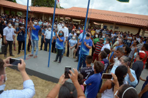 Foto: Mais de 700 alunos são beneficiados com entrega de nova Escola Estadual em Quatipuru | Fotógrafo: Eliseu Dias
