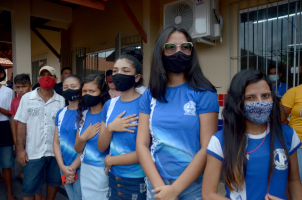 Foto: Mais de 700 alunos são beneficiados com entrega de nova Escola Estadual em Quatipuru | Fotógrafo: Eliseu Dias