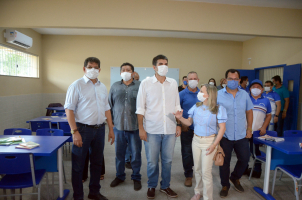 Foto: Mais de 700 alunos são beneficiados com entrega de nova Escola Estadual em Quatipuru | Fotógrafo: Eliseu Dias