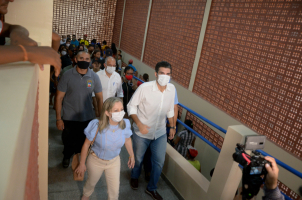 Foto: Mais de 700 alunos são beneficiados com entrega de nova Escola Estadual em Quatipuru | Fotógrafo: Eliseu Dias