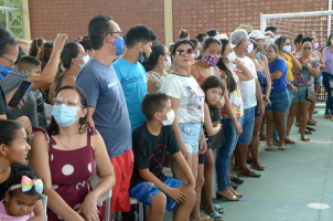 Foto: Mais de 700 alunos são beneficiados com entrega de nova Escola Estadual em Quatipuru | Fotógrafo: Eliseu Dias