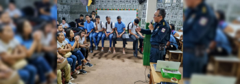 Notícia: Equipe do programa 'Escola Segura' aborda ações com comunidade escolar em Marabá