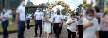 Notícia: Seduc recebe a visita da Imagem Peregrina de Nossa Senhora de Nazaré