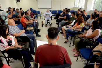 Notícia: Docentes e técnicos da Seduc e Fasepa participam de formação em socioeducação