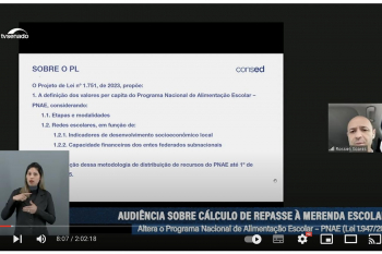 Notícia: Secretário de Educação do Pará participa de sessão sobre merenda escolar no Senado