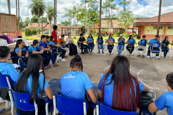 Notícia: Escola Estadual de tempo integral trabalha sustentabilidade e alimentação saudável